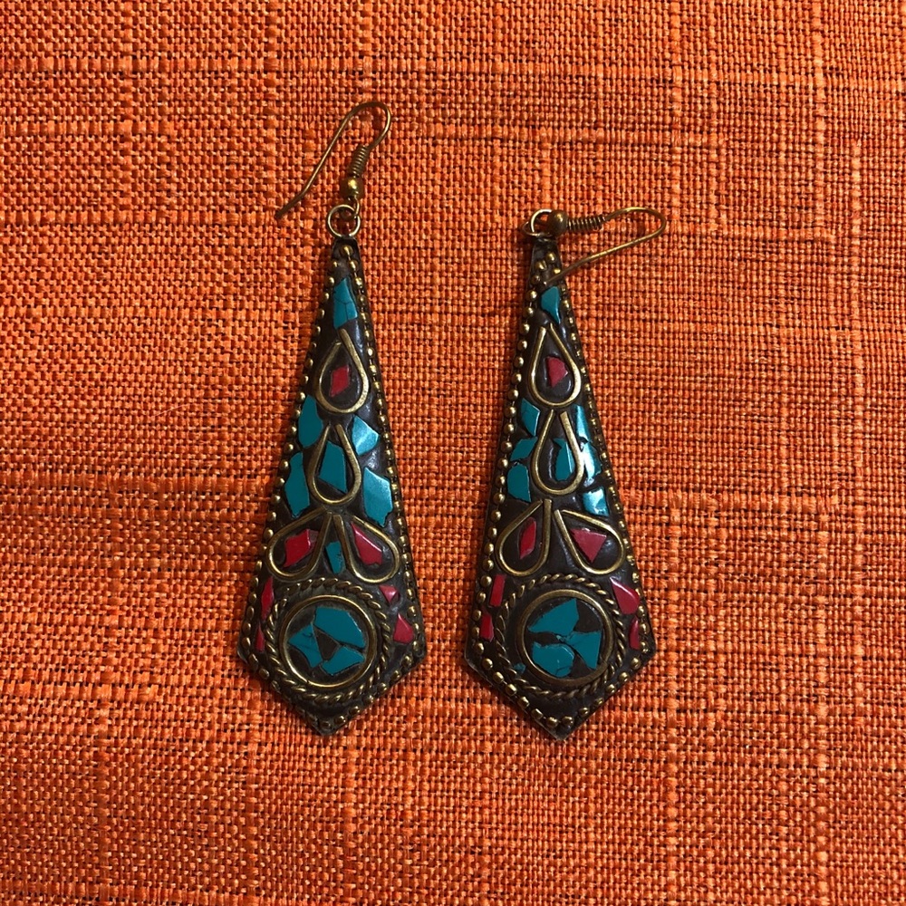 🌈 Vintage Bronze Earrings